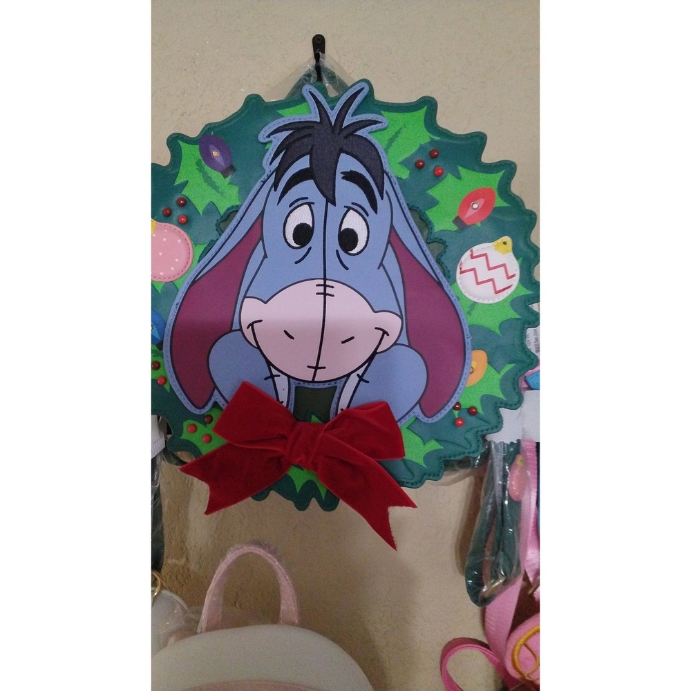 Loungefly Disney Eeyore Christmas Wreath Light Up Crossbody Bag NWT Hot Topic